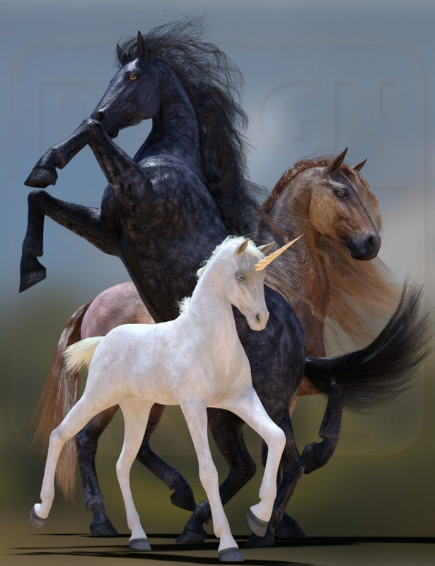DA dForce Mane and Tail for Horse 2 DA dForce Mane and Tail for Horse 2
