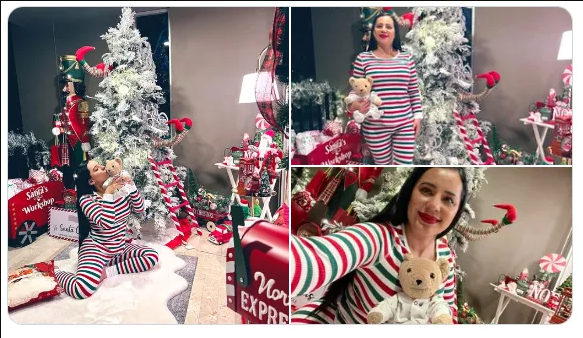 Sandra Cuevas es tendencia, genera burlas por fotos de navidad