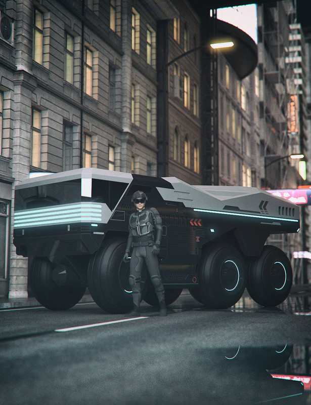 6 Wheels Sci-Fi Truck 6 Wheels Sci-Fi Truck