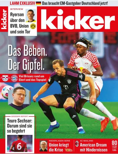 Cover: Kicker Sportmagazin No 80 vom 02  Oktober 2023