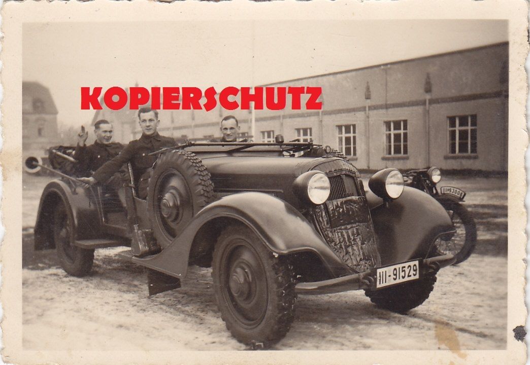 dicker HORCH 830 Kübelwagen Fabrikneu Kennzeiche