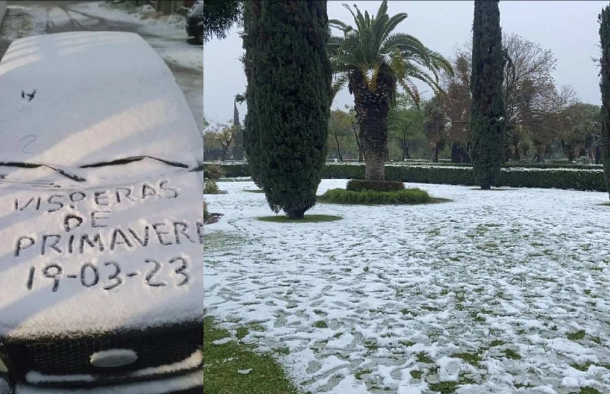 Monclova se cubre de Nieve, la primavera en Coahuila podría tardar en llegar