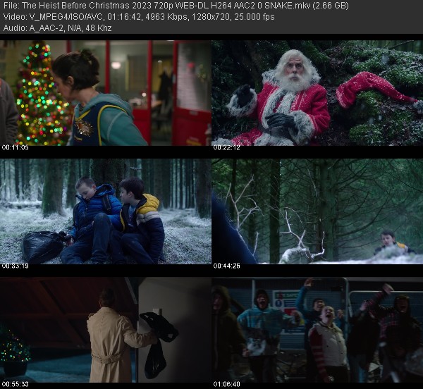 [Multi] The Heist Before Christmas 2023 720p WEBDL H 264 AAC2 0 SNAKE