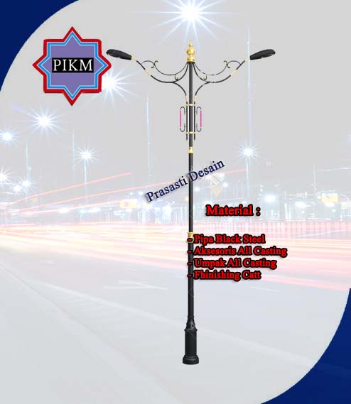 Tiang Lampu Pju Oktagonal