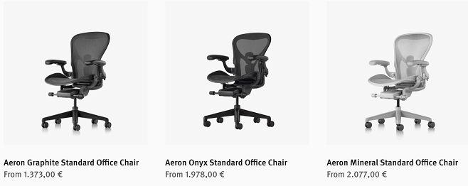Aeron Graphite Standard Office Chair