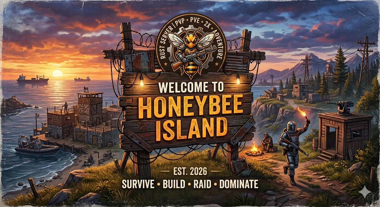 Баннер сервера Honeybee Island