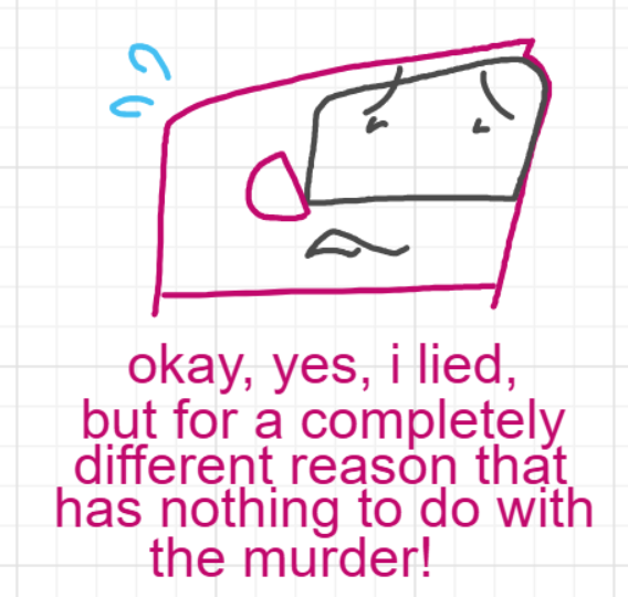A panel from A Murder On The, episode six of the Board Boards object show by Furretwalk/WalkingFurret.