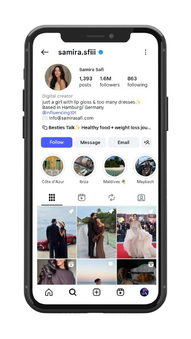 Samira Safi Instagram profile