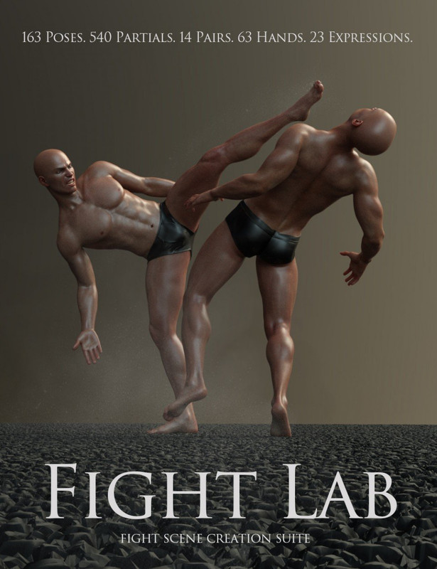 fight lab poses and expressions for genesis 8 male 00 main daz3d