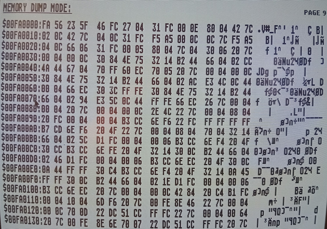 F9 DUMP