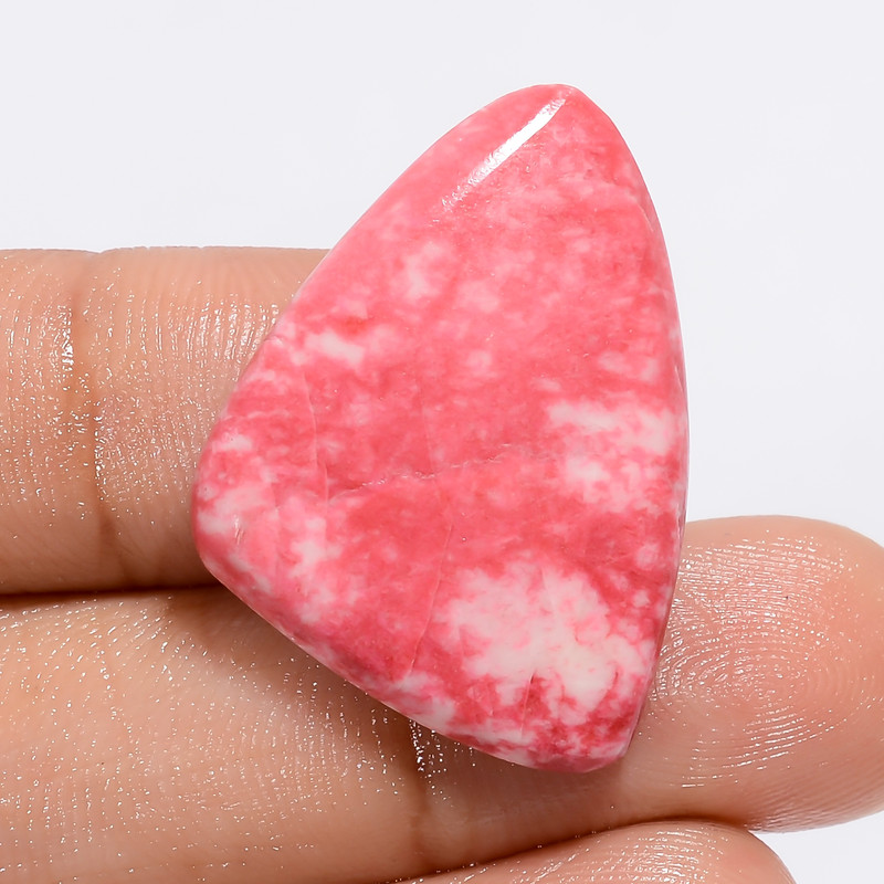 Natural Pink Thulite Fancy Shape Cabochon Loose Gemstone 26