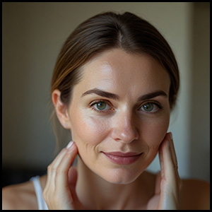 Massage into face