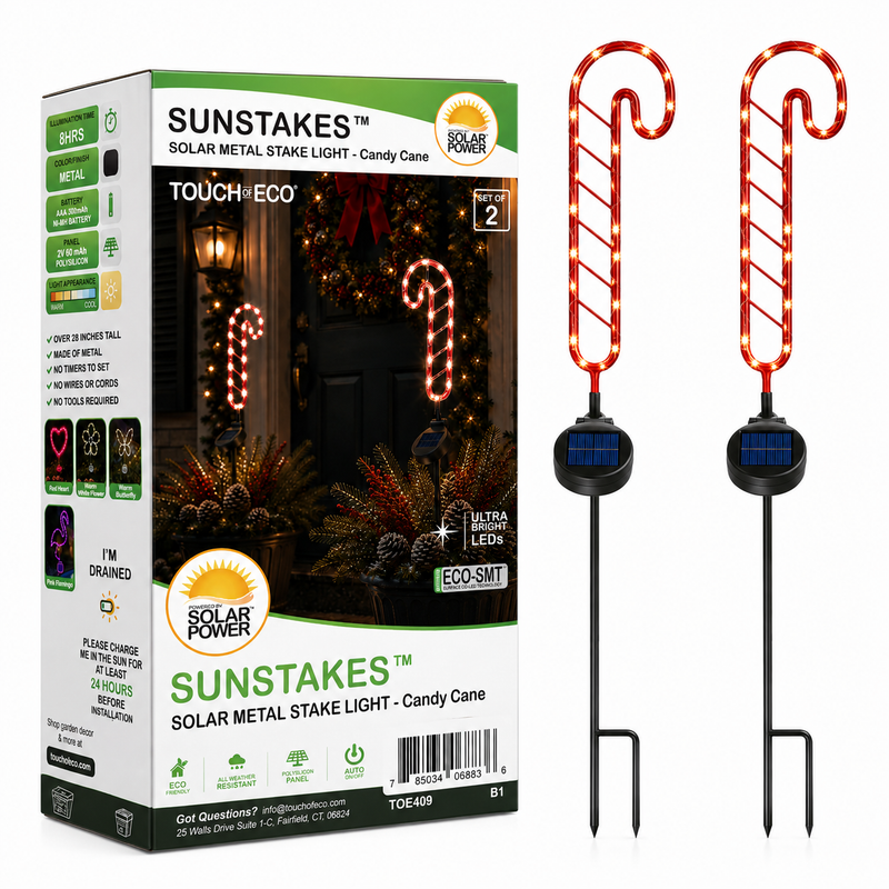 Candy Cane Stake Lights