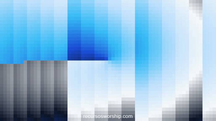 loop vj píxeles azul teal órbitas