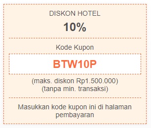 Kode kupon diskon hotel