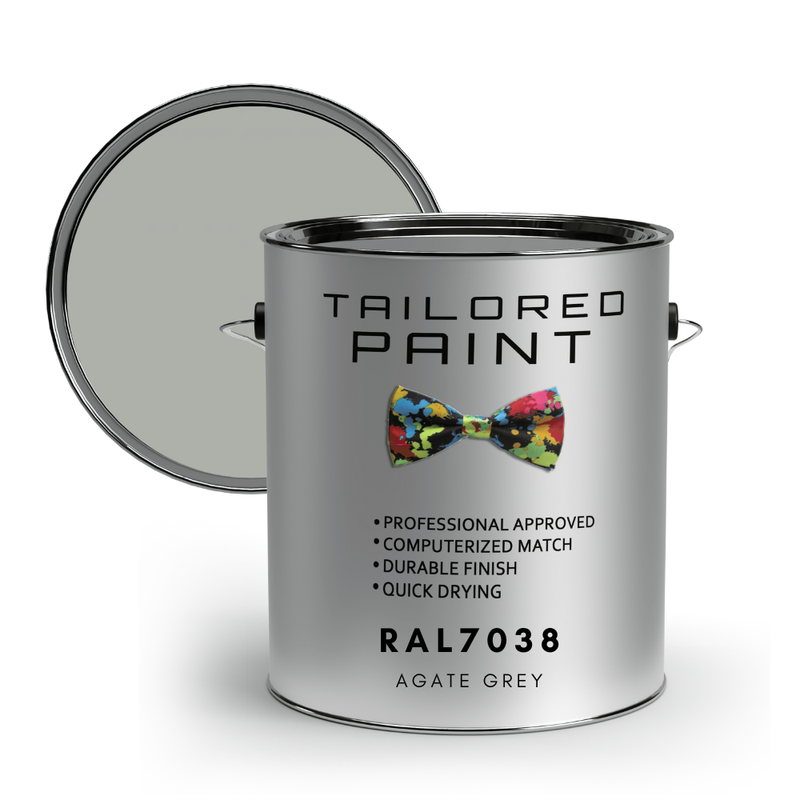 RAL7038 Agate Grey Direct To Metal 2k Brush or Spray On Paint MATT Smooth
