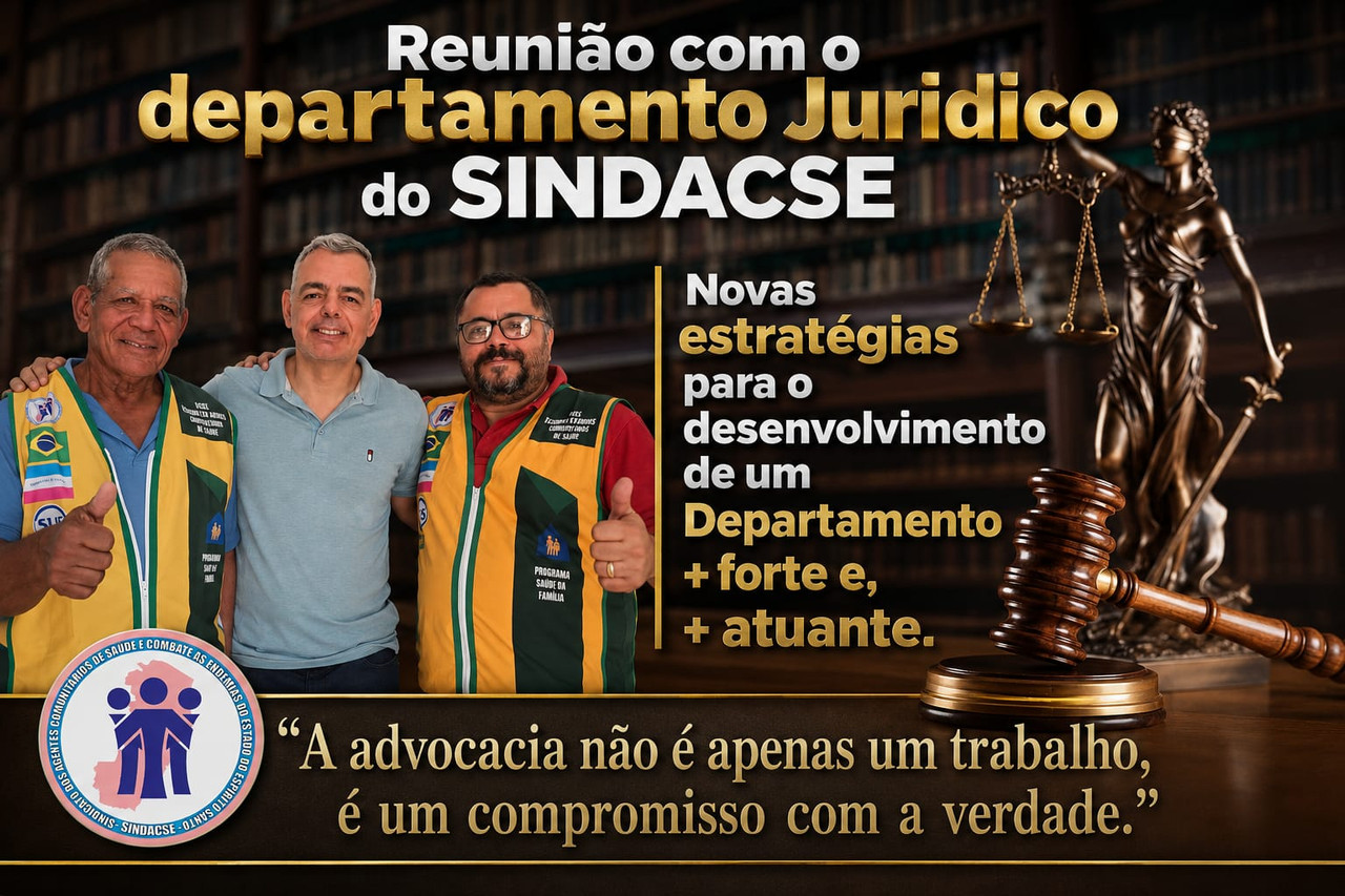 SINDACSE fortalece atuação jurídica em reunião estratégica com seu Departamento Jurídico