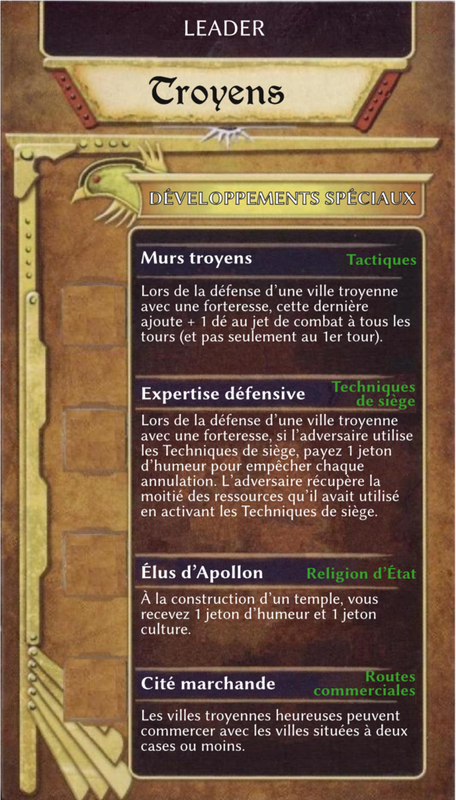 [Clash of Cultures] Nouvelles Civivilizations  Troyens