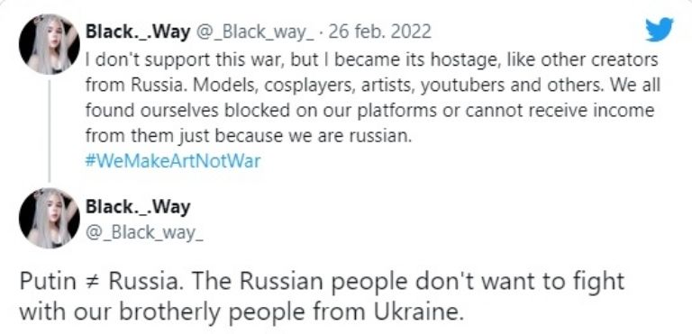 Only Fans de modelos rusas son cancelados tras guerra en Ucrania