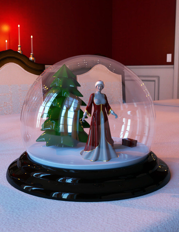 Christmas Snow Globe and Poses for Genesis 8 Female Christmas Snow Globe and Poses for Genesis 8 Female
