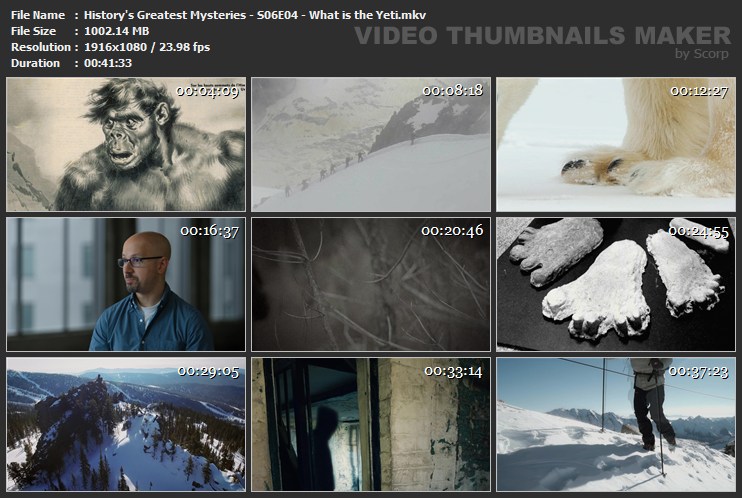 History's Greatest Mysteries - S06E04 - What is the Yeti.mkv