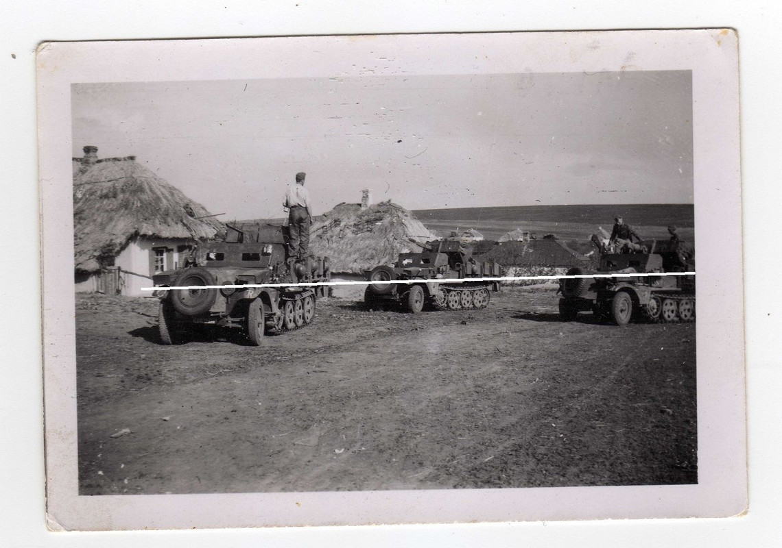 Orig. Foto 2WK, Panzer gepanzerte Halbkettenfahr