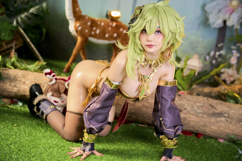 Joyce Lin2x Collei Cosplay Genshin Impact 写真 45P插图