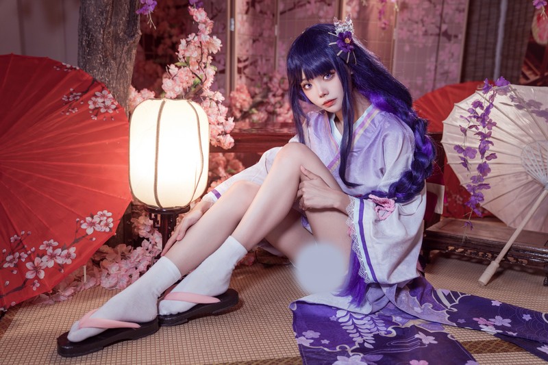 艾西Aiwest 雷电将军Cosplay写真图集 原神角色高清美图 30P (346.6M)插图