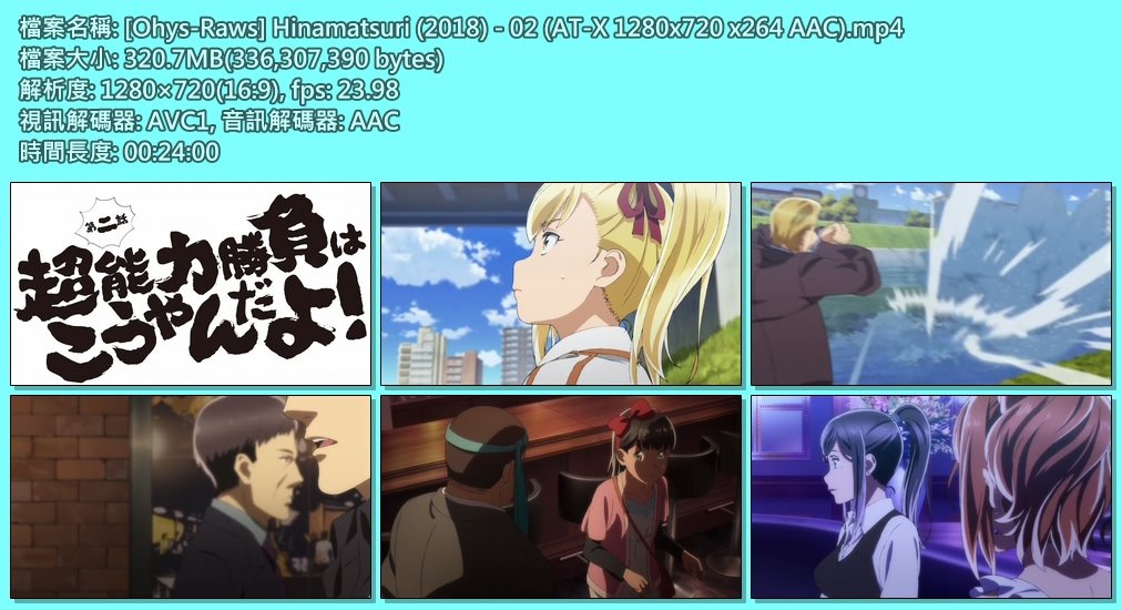 [Ohys-Raws] Hinamatsuri (2018) - 02 (AT-X 1280x720 x264 AAC).mp4