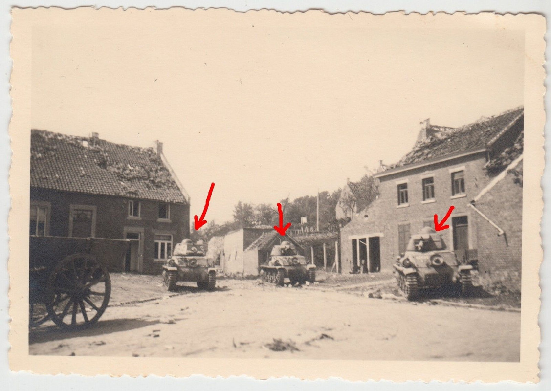 Pio.Bat.51 Roßlau Vormarsch Straßenkampf französ