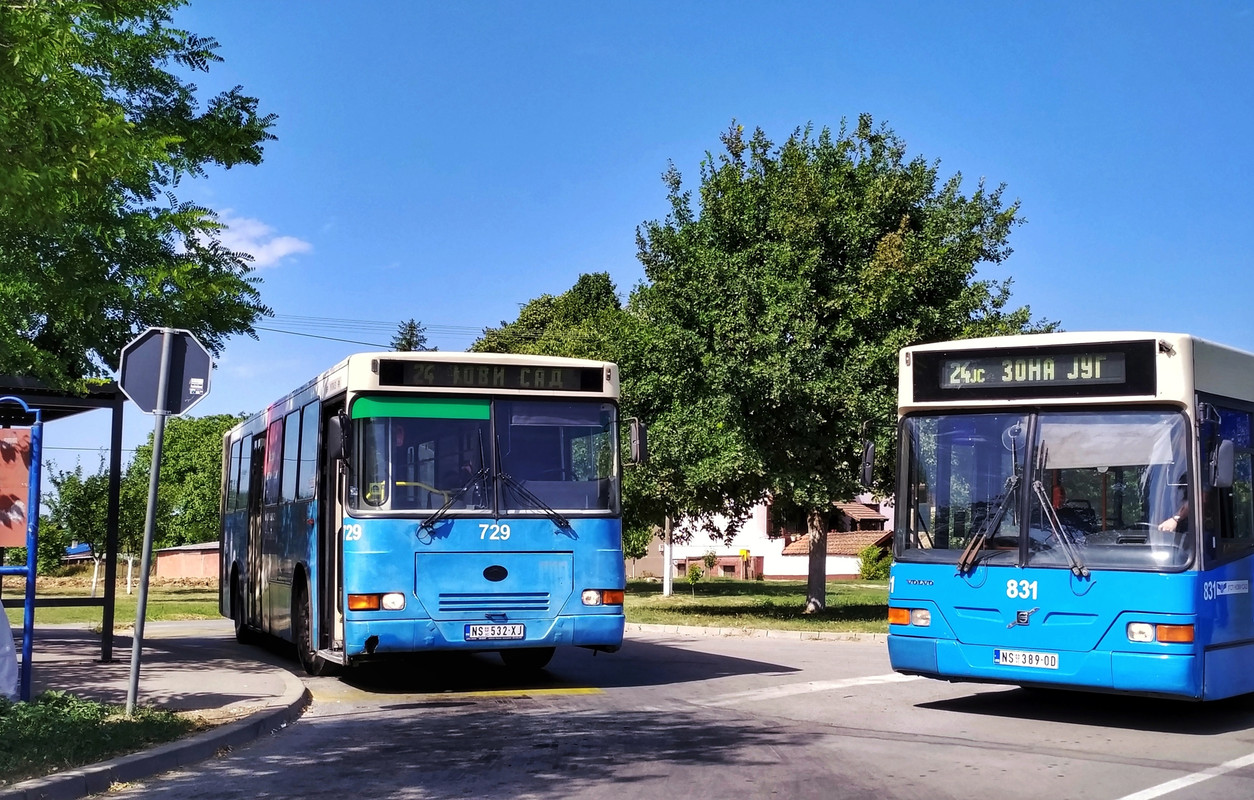 Volvo B10MA / Neobus 405GZ (1997/08) #729 i Volvo B7RLE / Neobus 501G (2005) #831 - 24JS