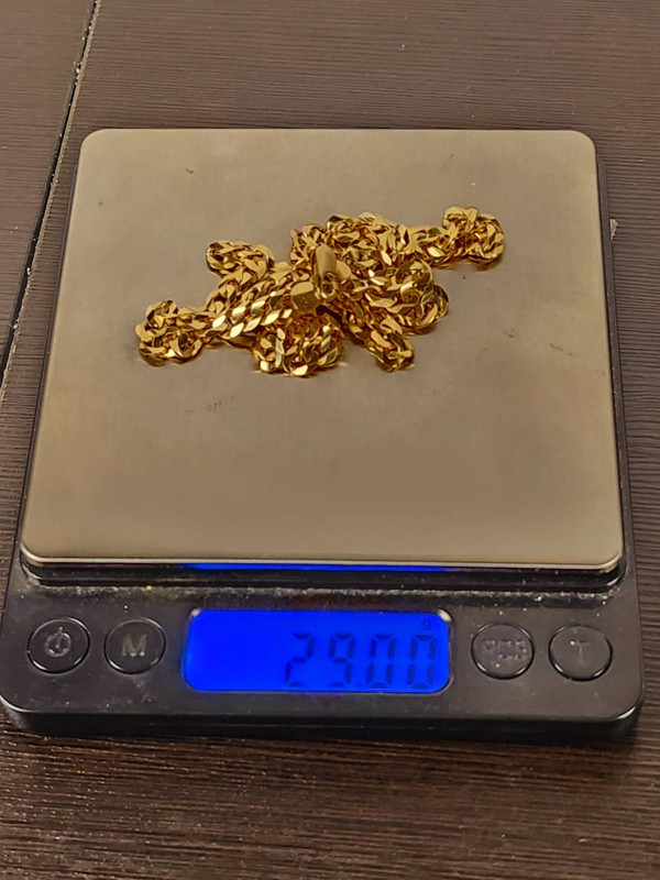 18k gold curb link chain_6