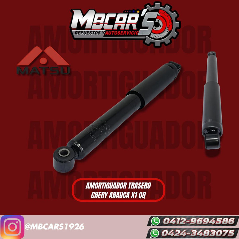 AMORTIGUADOR TRASERO CHERY ARAUCA X1/QQ 