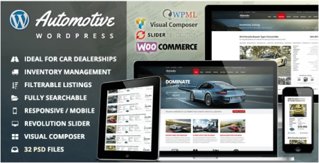 Themeforest - Automotive v13.0 - Car Dealership Business WordPress Theme NULLED