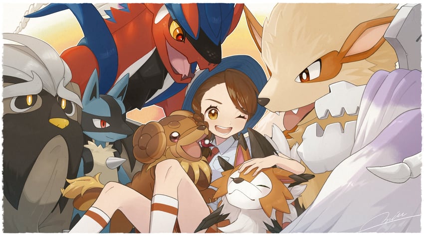 lucario-arcanine-juliana-lycanroc-koraid