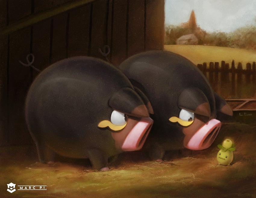 lechonk-and-smoliv-pokemon-drawn-by-marc