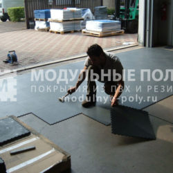 монтаж резиновой плитки