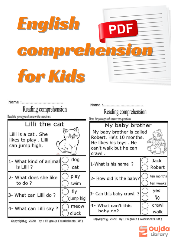 Download English comprehension for Kids  PDF or Ebook ePub For Free with | Oujda Library