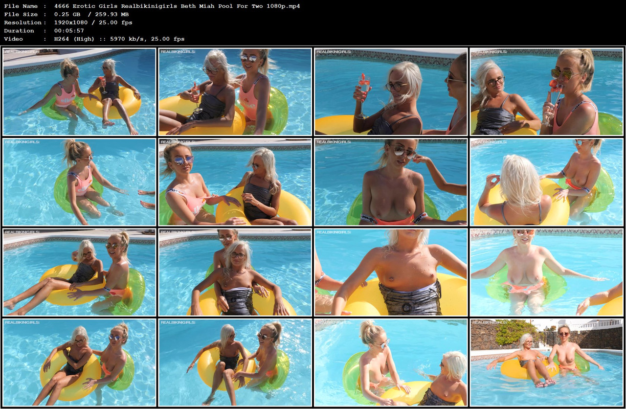 4666 Erotic Girls Realbikinigirls Beth Miah Pool For Two 1080p mp4