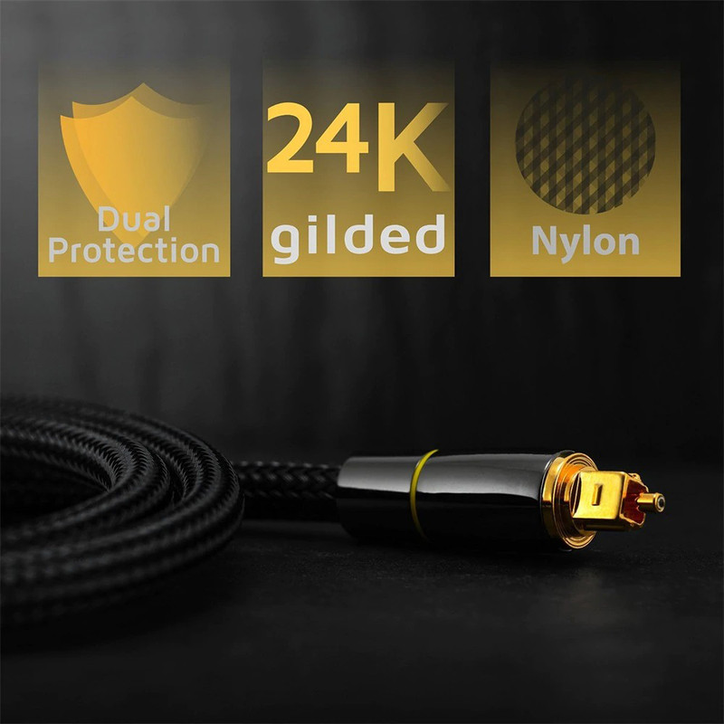 HIFI 5.1 Digital Fiber Optical Audio Cable Toslink TV Box PS4 Speaker Soundbar HIFI 5.1 Digital Fiber Optical Audio Cable Toslink TV Box PS4 Speaker Soundbar
