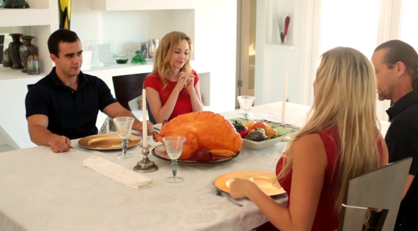 FamilyStrokes Thanksgiving Day Fun featuring Angel Smalls