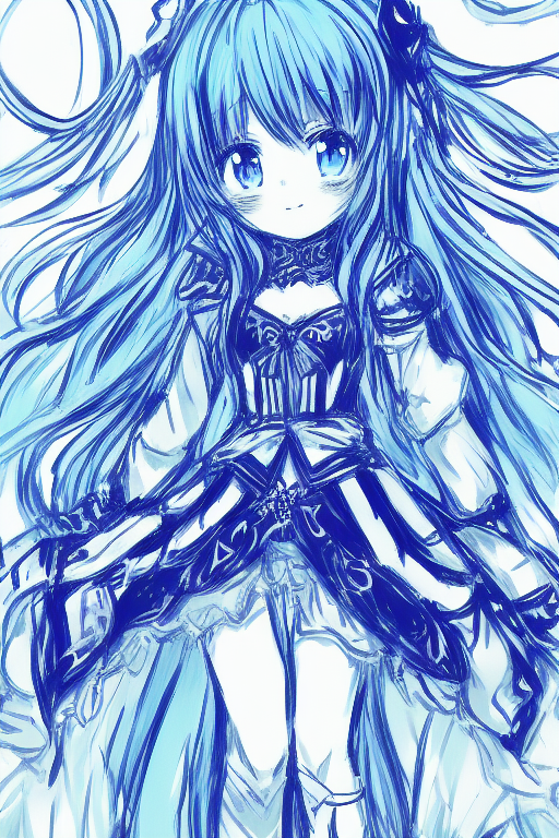 12635-2134878347-Rough Sketch, rough lines, black monochrome, yoshino date a live, loli, 1girl, extr