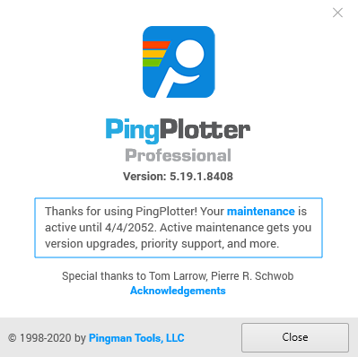 PingPlotter Professional v5.19.1.8408