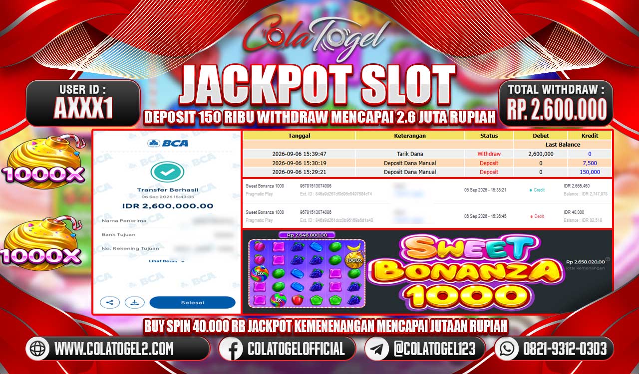 JACKPOT SLOT GACORR!!