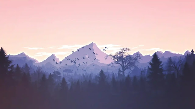 [صورة: forest-2560x1440-mountains-violet-birds-...-16431.jpg]