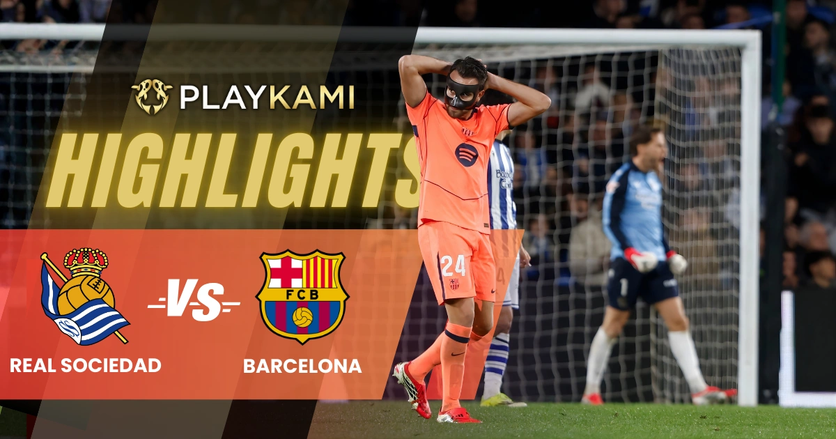Playkami Barcelona tumbang 2-1 dari Real Sociedad