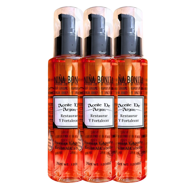 PACK 3 ACEITE DE ARGÁN NIÑA BONITA 360ML