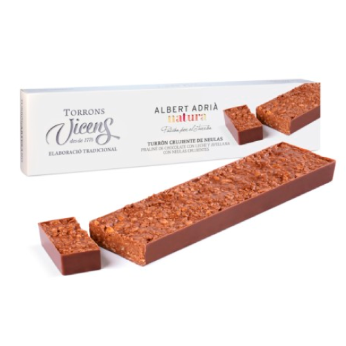 Turrón Crujiente de Neulas Albert Adrià Vicens Estuche 140 Gr.