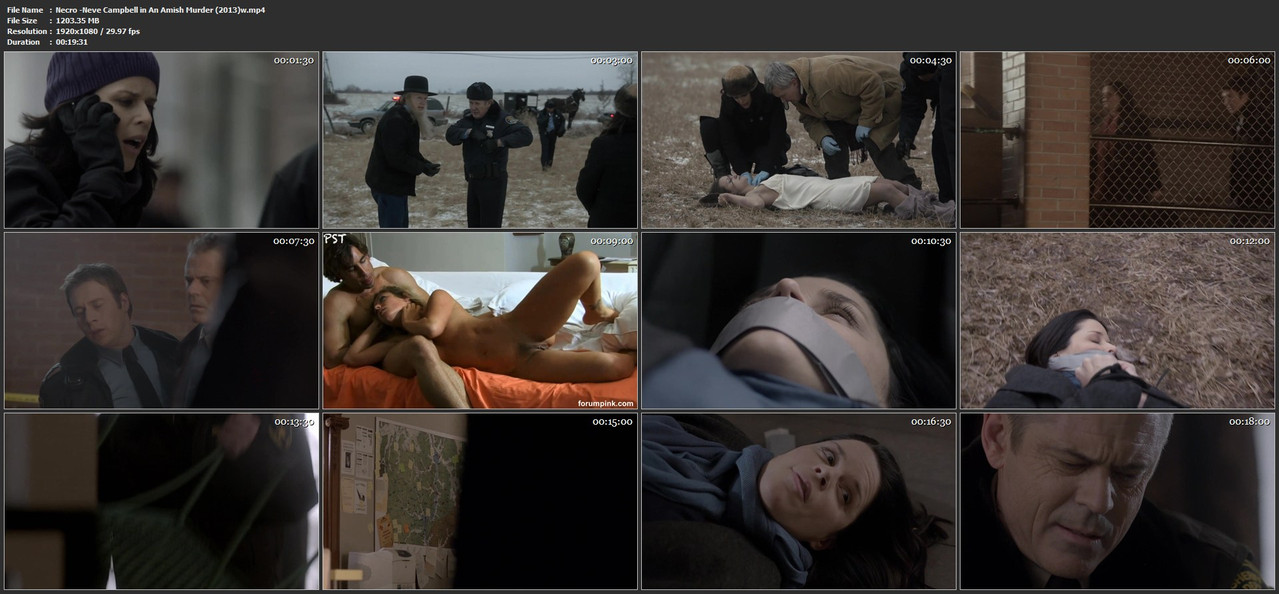 Necro Neve Campbell in An Amish Murder (2013)w mp4