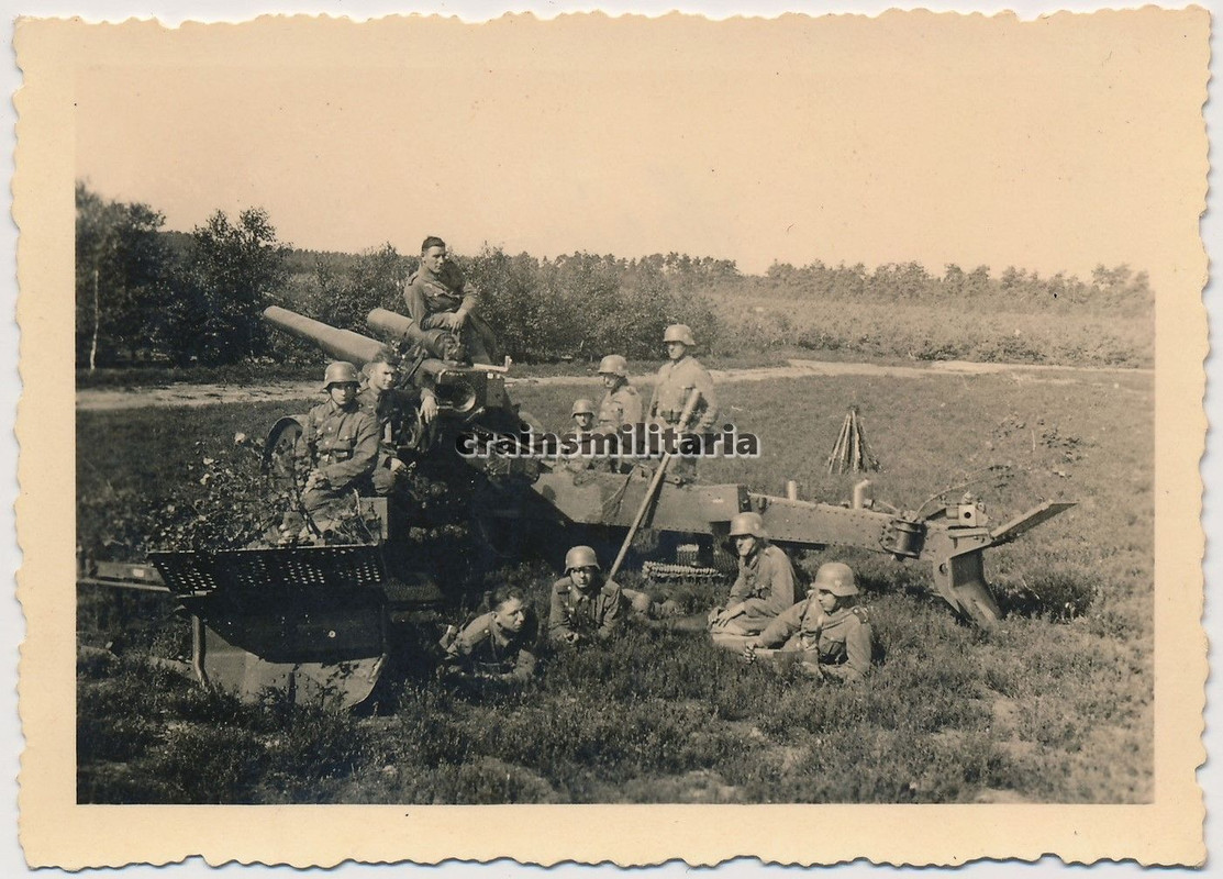 Orig. Foto Artillerie Geschütz Mörser Kanone Stellung